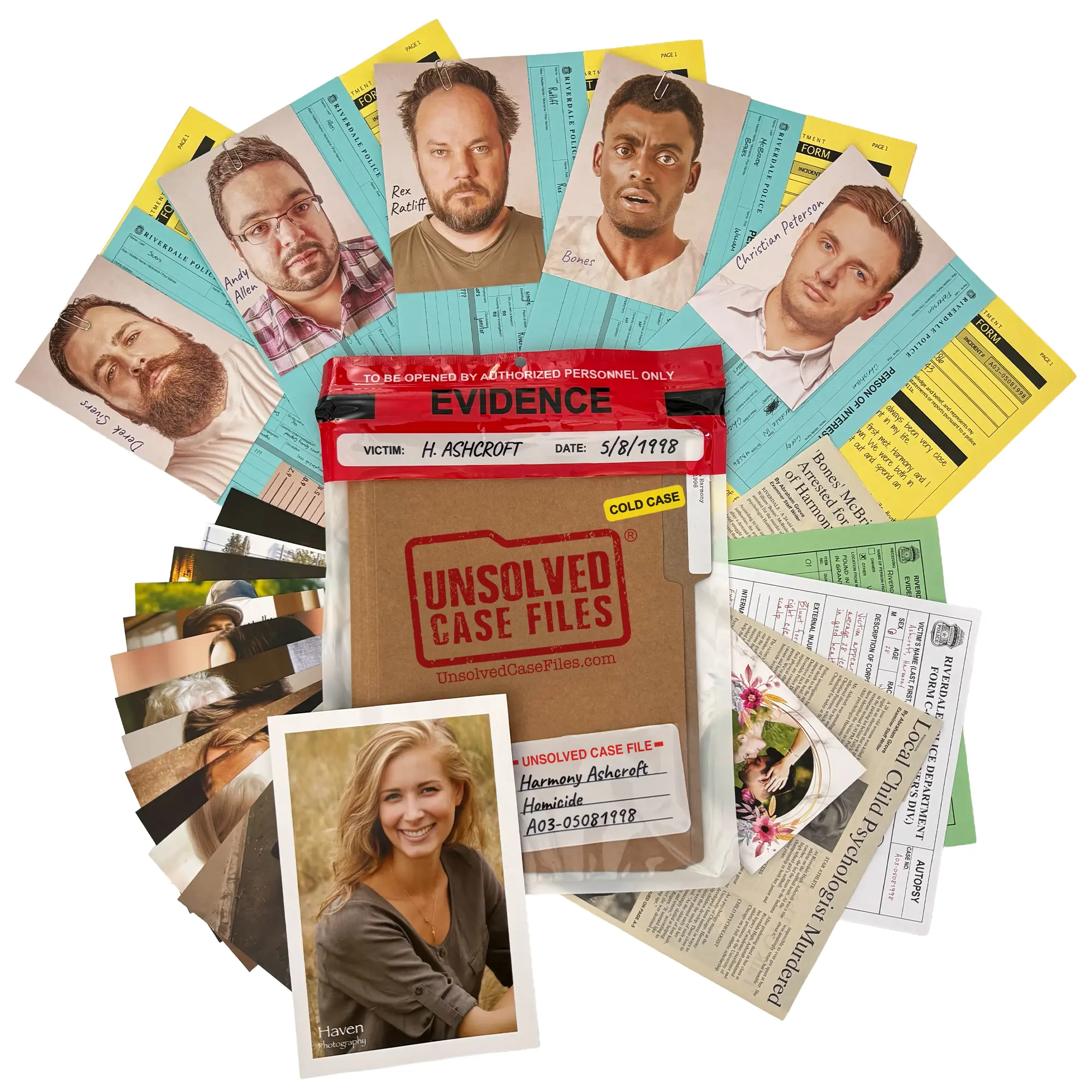 Harmony Ashcroft Case | Unsolved Case Files - Cold Case Murder Mystery Game - Can You Solve The Crime? Who Killed Harmony? For Ages 14 and up