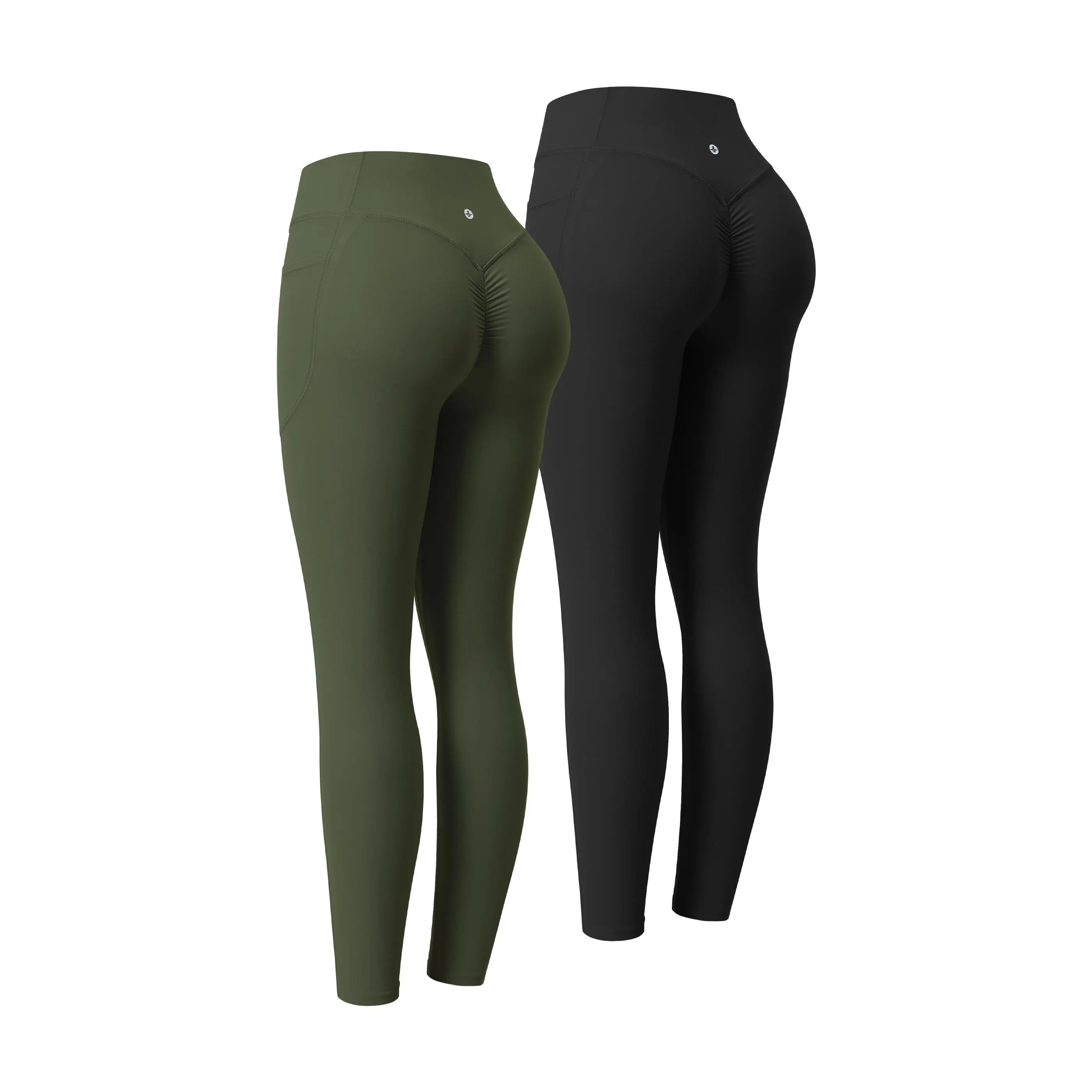 Black + Deep Woodland Green