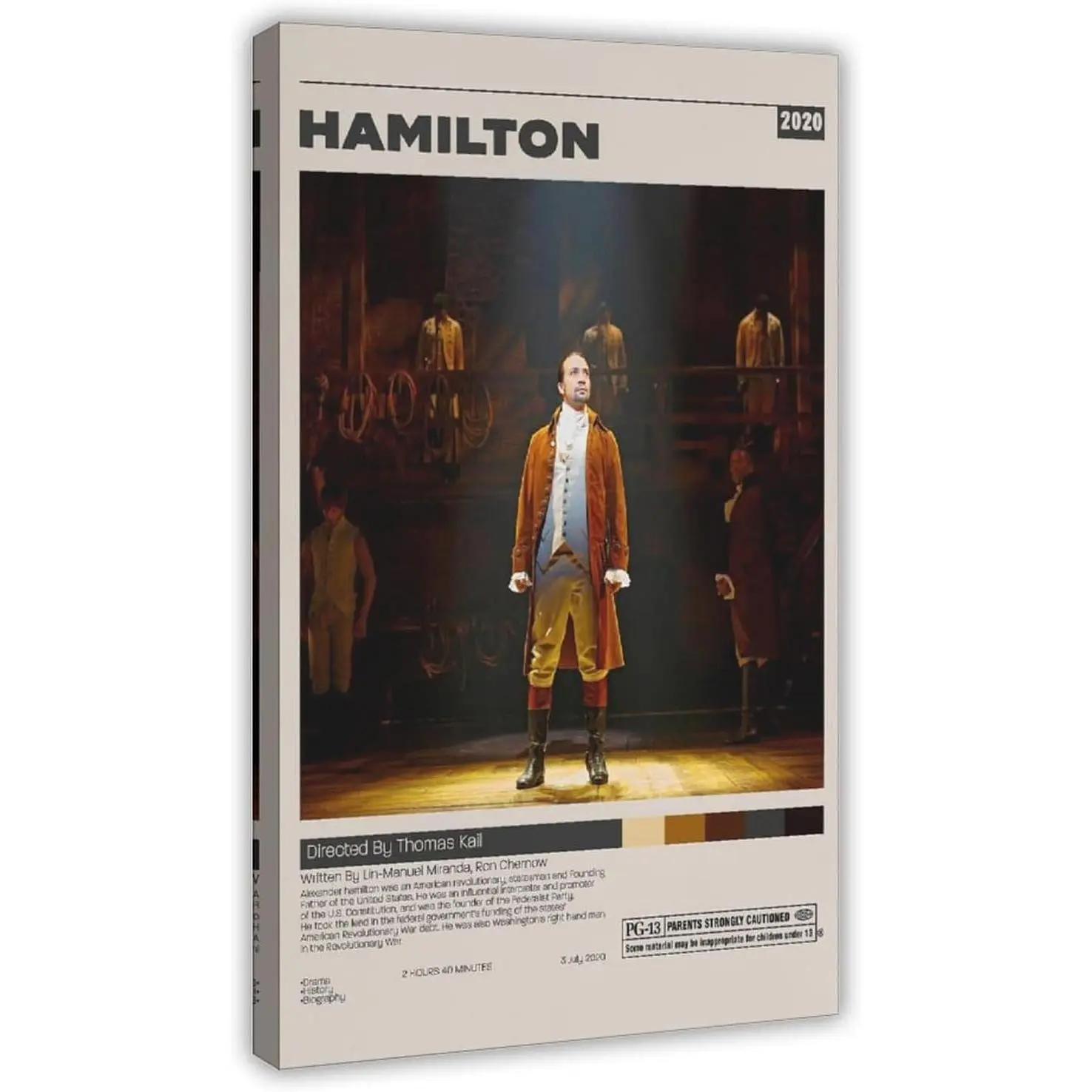 Movie Posters Hamilton Poster Canvas Artistic Print for Bedroom Office Room Decor High Quality AAA+++ Gift Ornaments