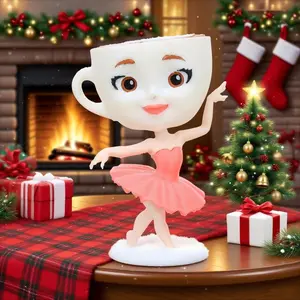 Italian Brainrot Ballerina Cappuccina  Figure , Party Decor  for Birthdays Christmas, Easter,Halloween,Gifts   Animal,Festive Gift Item Figurine Desk Decoration