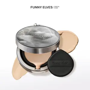 Funny Elves Long-Lasting Cushion Foundation 1.0 (12g), Makeup Products with Oil Control, Suitable for All Skin Types