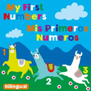 Bilingual English-Spanish First Numbers Picture Book, Softcover Preschool Learning Book for Young Children, Bilingual Book