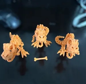 3D-Printed T-Rex Skeleton – Fun and Interactive Toy Figure