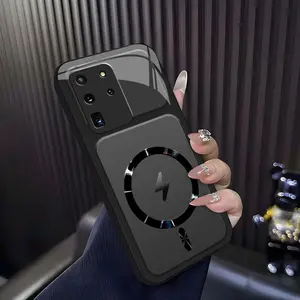 Lightning Bolt Design Gloss MagSafe Compatible Shockproof Protective Cover with Precision Magnet Ring for [Galaxy S20 Ultra 5g] 952