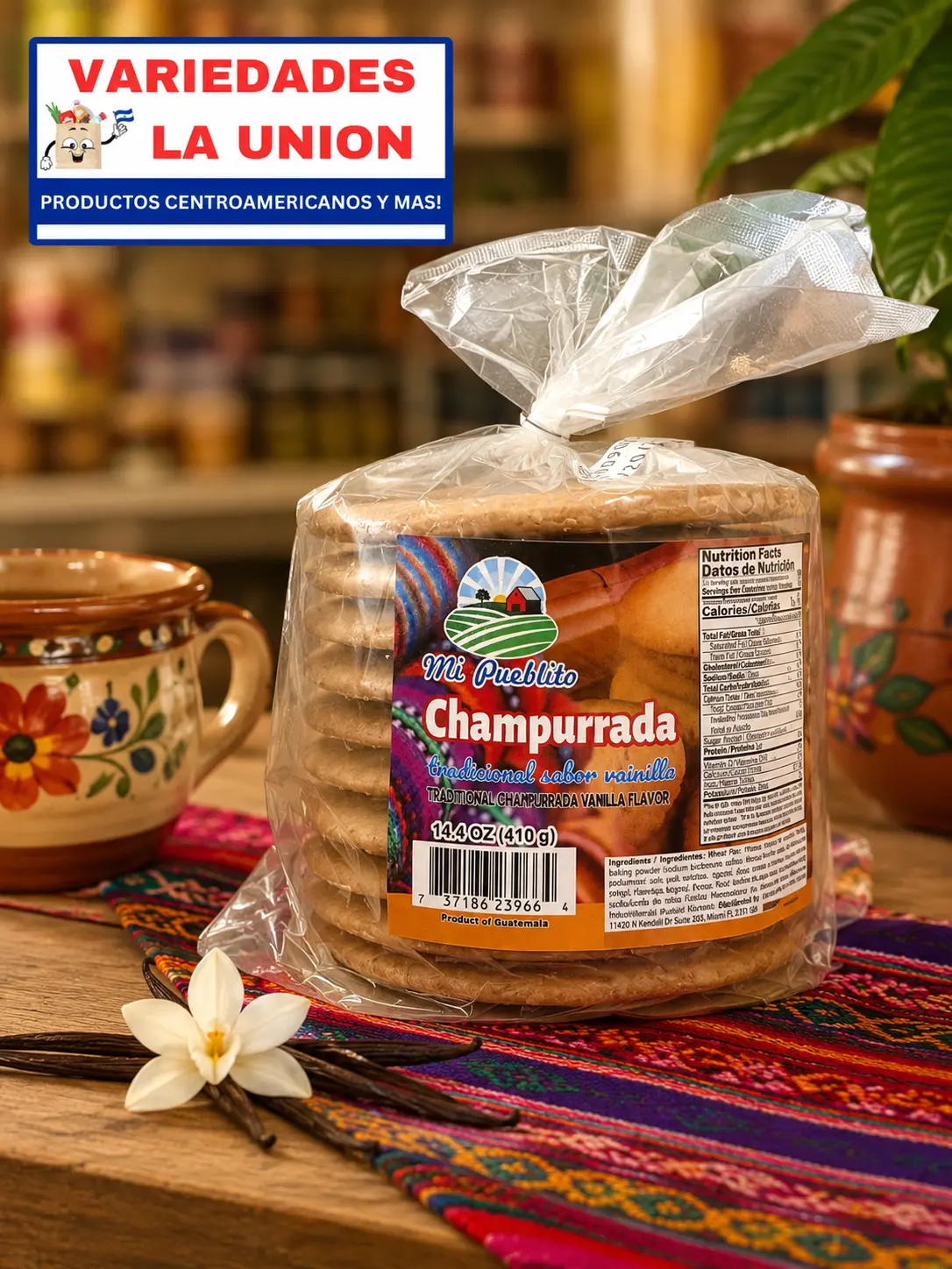 Champurrada Vanilla Flavored Cookie