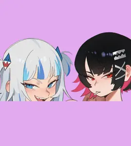 Gawr Gura 41 Car Sticker – Kiss-Cut Vinyl Decal for Laptop & Hydro Flask, Full Body Sticker