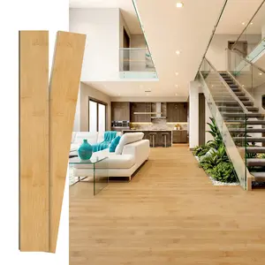 Jeedeson Solid Bamboo Flooring Planks 37.8 Inch L x 3.78 Inch W x 0.6 Inch T, Tongue and Groove Light Honey Hardwood Floor for Living Room, Bedroom & Study Room (20 Pieces Covers 19.8 Sq Ft)