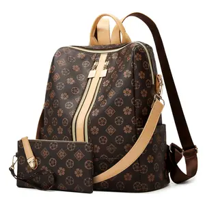 Trendy Leather Backpack Purse for Women and Ladies Shoulder Travel Daypacks Bags