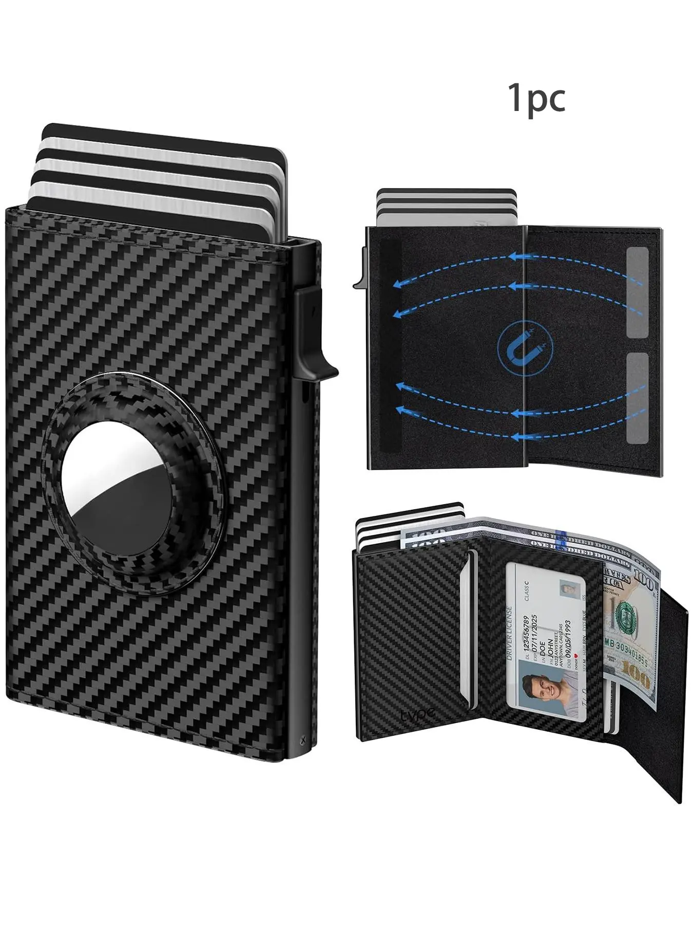 Men's Business Minimalist Bifold Wallet with RFID Blocking, Multi Card Slot for Men for Daily Use, Durable Wallet, Rfid Protected Wallet, RFID Blocking Wallets
