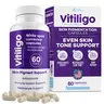 AURA VITAMINS - Vitiligo Capsules 60 Count | 1 Month | Improve Skin Pigmentation Support and Reduce White Spots | Effective Vitiligo Supplement | Natural Solution for White Spots on Skin. (1)
