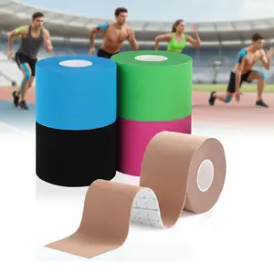 6 Colors Kinesiology Tape Waterproof Muscle Support - Uncut Elastic Athletic Tape for Knee, Joint Pain Relief, Fitness Running, Daily Activities & Muscle Recovery.
