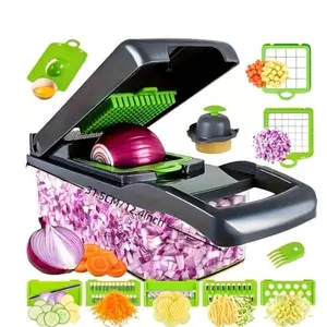 VEGETAL 16 IN 1 MULTIPLE FUNCTIONS Kitchen Utensils with 31.5CM/12.4inch Blade for Efficient Chopping and Slicing Versatile Tool for Cooking Enthusiasts