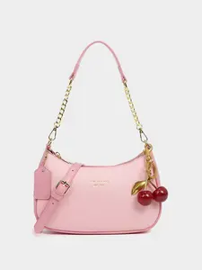 New Fashion Women's Saddle Bag, Classic Letter Pattern Design, PU Waterproof Shoulder Bag, Casual Style, All Seasons Use, Fashionable Saddle Bag