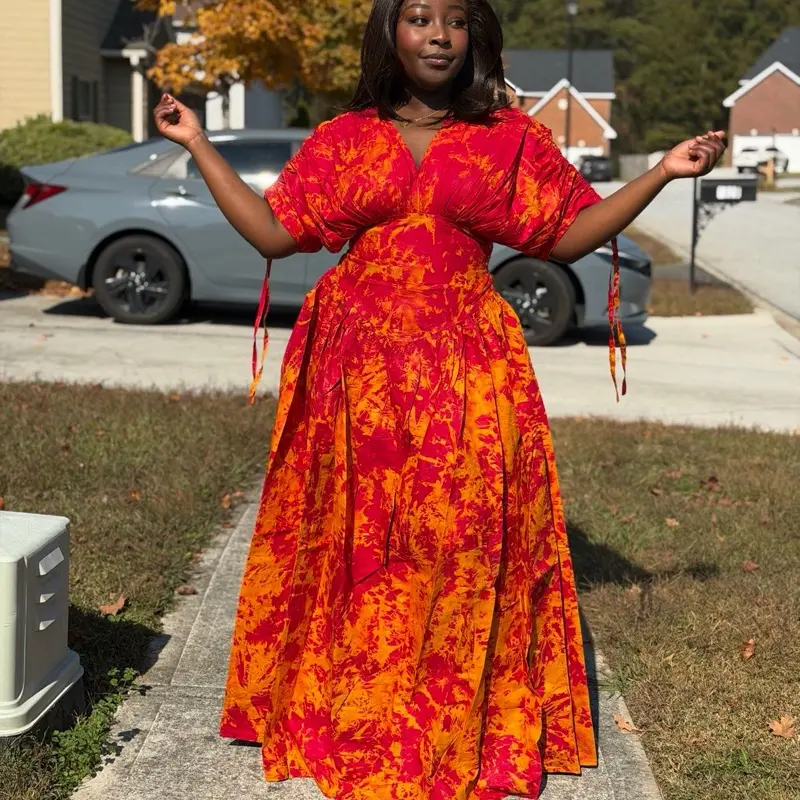 Karabé Genesis Sunset Adire Dress Karabé Genesis Sunset Adire Dress