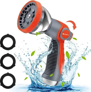 High Pressure Garden Hose Nozzle: Thumb Control Sprayer for Plants, Cleaning, and Pet Care