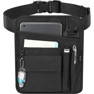 Server Apron, Serving Apron with Pockets for Waitress and Waiter, Waist Tool Pouch Bag with 59'' Adjustable Belt