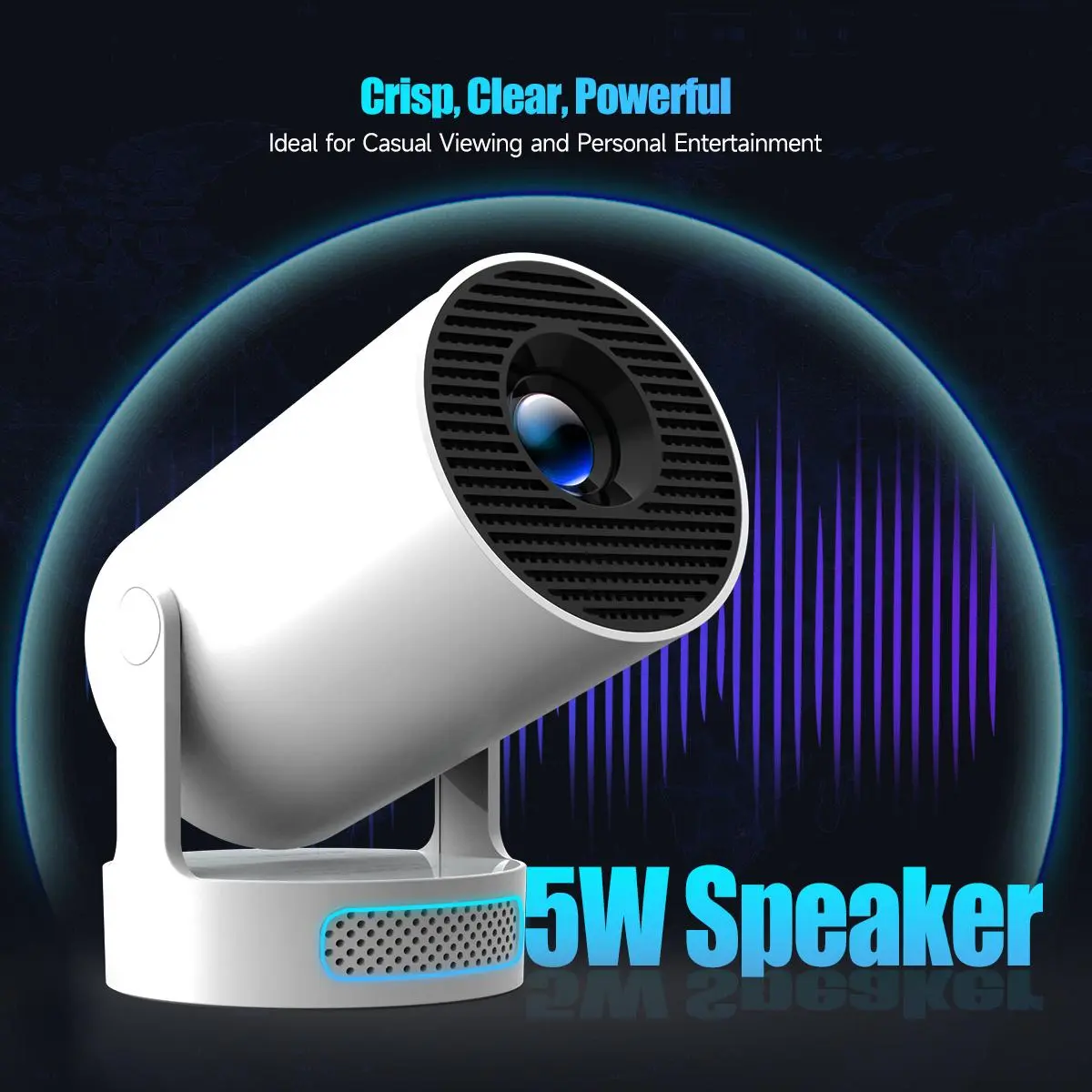 Magcubic HY300 Pro+ Projector 4K 720P 5W Speaker Android 11 8000 Lumens WiFi 6 BT5.4 LED Portable Outdoor Home Theater Entertainment