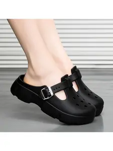 Women's Lightweight Waterproof Clogs | Single Buckle Design, Breathable & Non-Slip, 4-in-1 Use for Home, Outdoor, Beach & Shower, Ideal for Street Outings, Perfect Birthday Gift for Best Friends Footwear