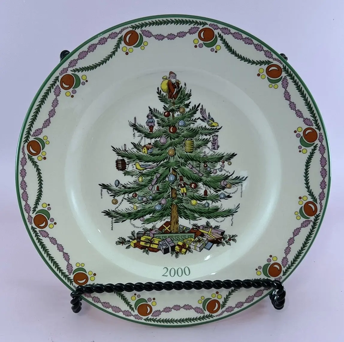 2000 Spode Christmas Tree Collector Plate w/Box