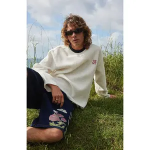 The Met Men's x Pacsun Passion Cropped Waffle Knit Long Sleeve T-Shirt - Multicolor