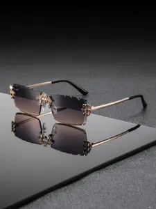 Men's Square Glasses Frame, High-End Nose Bridge Design, Stylish Eyewear for Business Driving Outdoor Golf, Fashionable Street Style