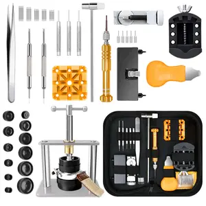 Watch Repair Kit with Watch Press Tool, Watch Repair Tool Set, Watch Battery Replacement Tool, Watch Repair Tool Kit, Repair Toolkit, Portable Repair Tools
