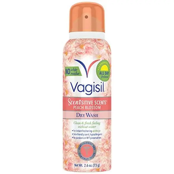 Vagisil Scentsitive Scents Dry Spray, Peach Blossom, 2.6 Oz (1 Pack)