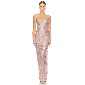 Bronx and Banco x REVOLVE Giselle Maxi Dress in Blush