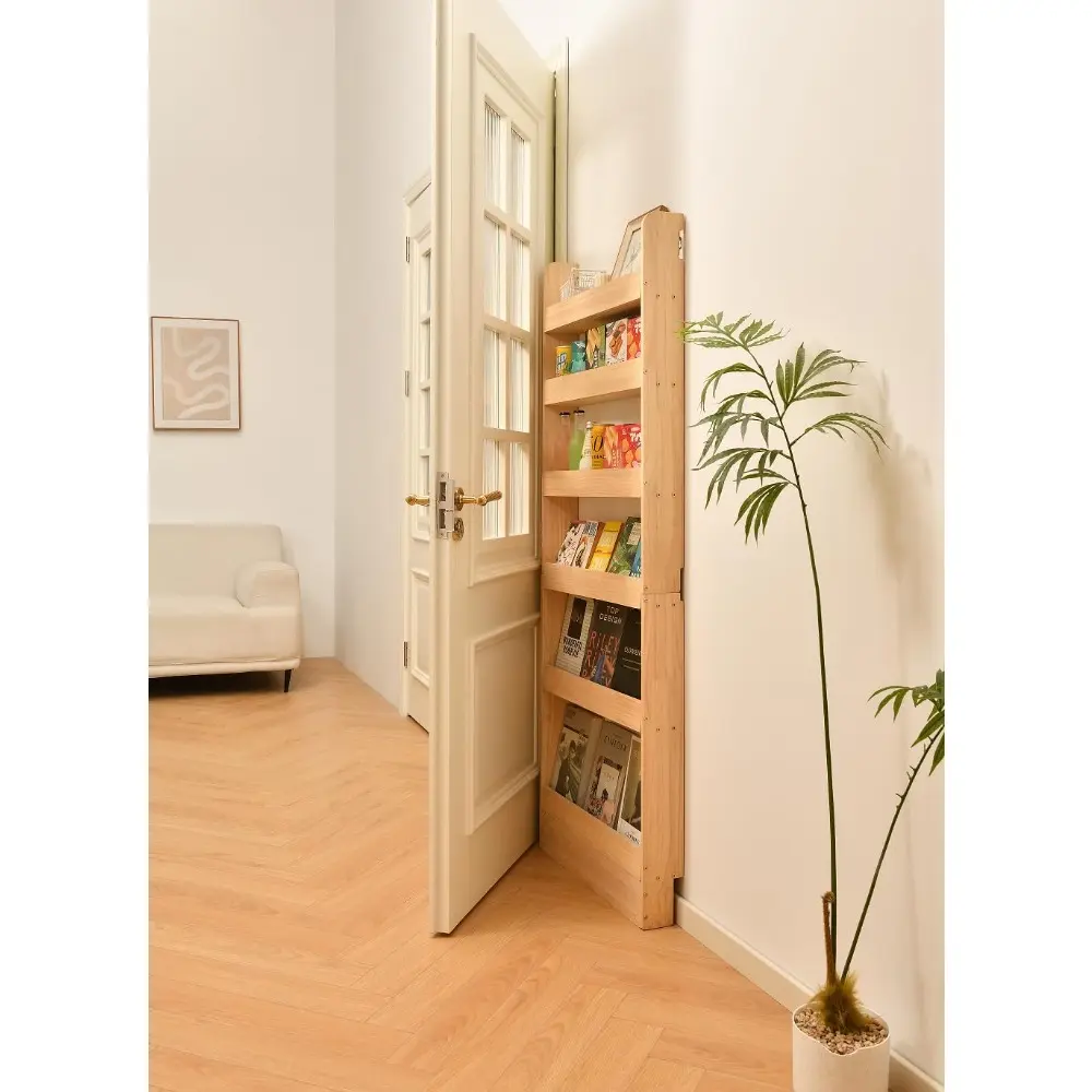 Solid Wood Bookcase Bookshelf Storage Rack for Books, Toys Storage Bookshelf Wall Mounted (Width 31.5 Inch (80 cm))