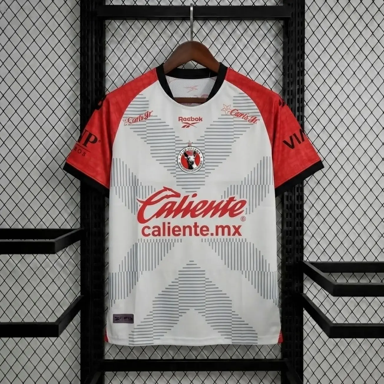Tijuana Xolos Soccer Jersey, White Red Football Shirt, Liga MX Fan Jersey, Mens Game Day Sportswear, Mexican Soccer Supporter Gift