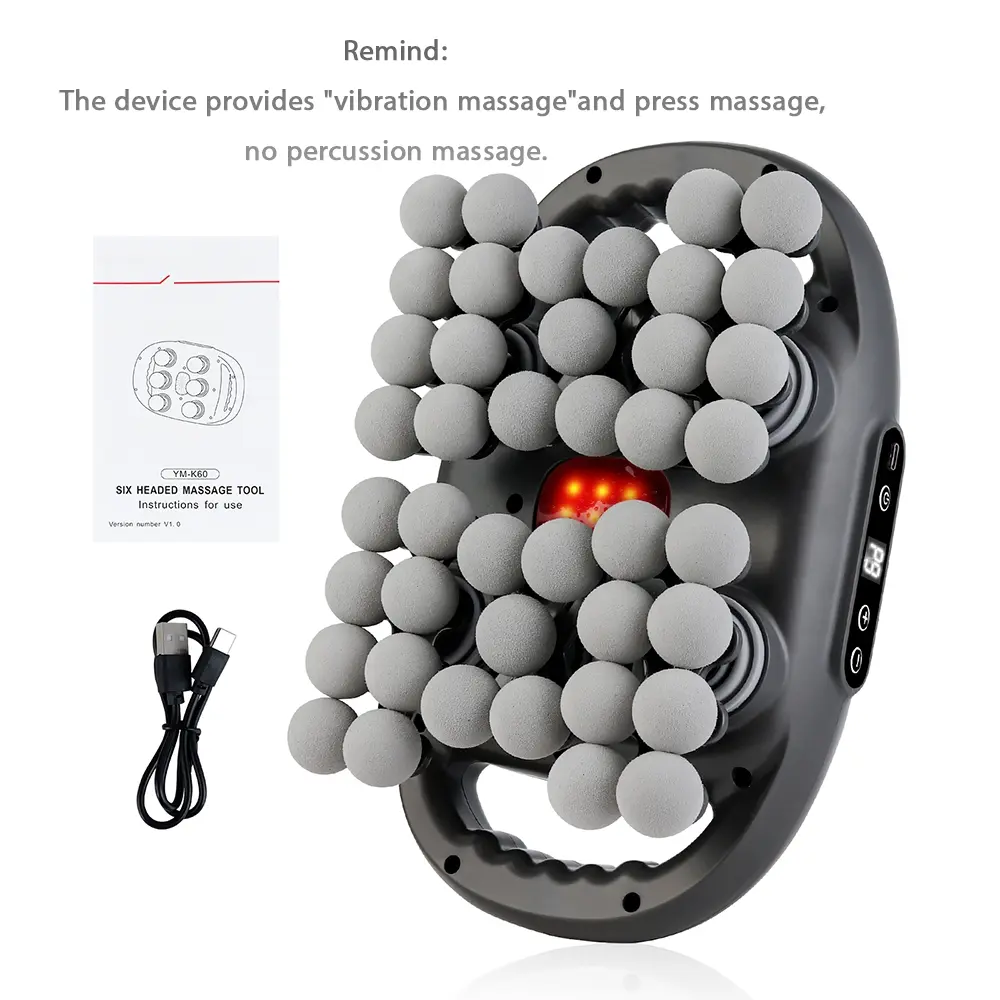 42-Head Fascia massager, USB Rechargeable Massagers, High-Quality Massage Tool for Muscle Relief, Ergonomic Design, Portable and Lightweight, Ideal for Athletes and Fitness Enthusiasts, Fascia Release Tools
