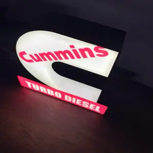 Cummins Light Box - Turbo Diesel Edition, Product Image Shows White and Red Design Elements