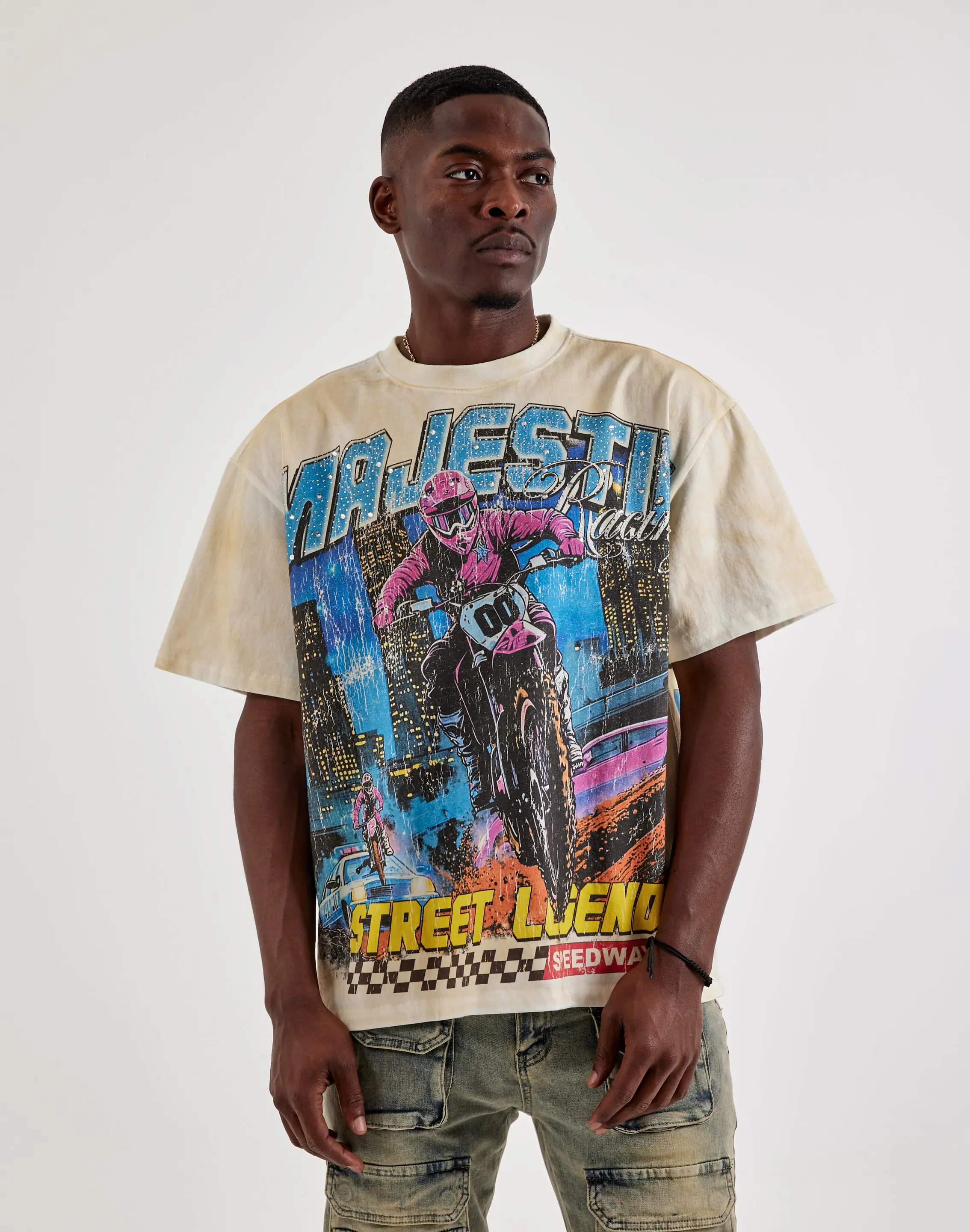 Mens Majestik Racing Tee