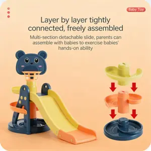 Baby Basketball Track Toy Suitable for Ages 3+, DIY Educational Toy for Infants Boys Girls Aged 2-6 Years, Fun Learning Activity