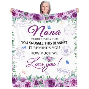 1PC Nana gift throw blanket, Nana birthday gift, cozy blanket, birthday gift for Nana, thoughtful gift for grandmother, cozy gift for Nana