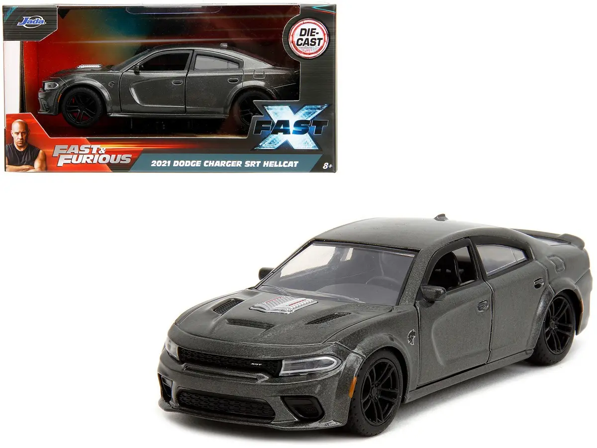2021 Dodge Charger SRT Hellcat 1:32 Grey Fast & Furious by Jada