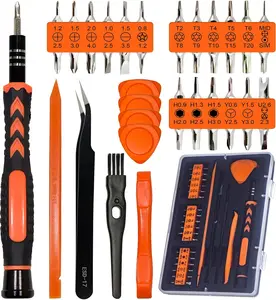 45PCS Precision Screwdriver Set With Case, Flathead Phillips Pentalobe Torx Star Small Repair Tool Kit for PC, Laptop, Tablet, Phone, PS5, XBox, Switch, Glasses, Ring Doorbell