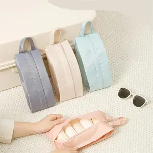 Travel Storage Bag for Underwear Panties Socks, Waterproof Portable Makeup Organizer, Handheld Zipper Closure Design
