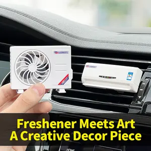 Car Air Vent Mini AC Model Fragrance Diffuser, Long-Lasting Scent for Car Interior Decor & Ornament