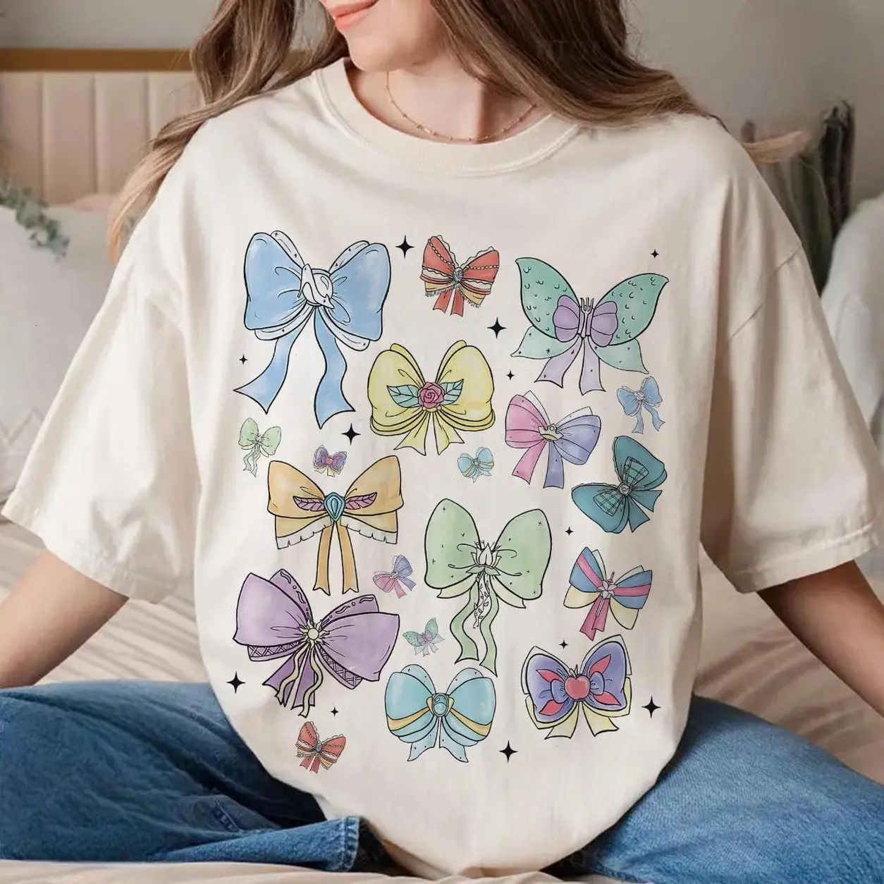 Retro Coquette Bows  Shirt