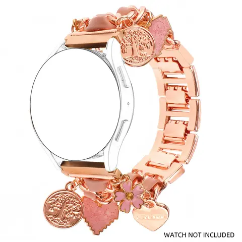 Fashionable Watch Band, Cute Pendant Watch Band for Women, Wearable Accessories Smart Watch Strap Compatible with Samsung Galaxy Watch 7 6 5 4 40/44mm, Watch 4 Classic 42/46mm, Watch 3 41mm, Active 2, Gear S2 Classic, Smartwatch Accessories (Band Only)