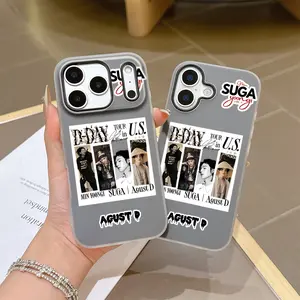 Korean Star Min Yoongi Phone Case Suitable for iPhone 17 16e 16 15 14 13 12 11 Pro Max Air XR XS X 7 8 Plus Soft TPU Matte Double-layer Back Cover