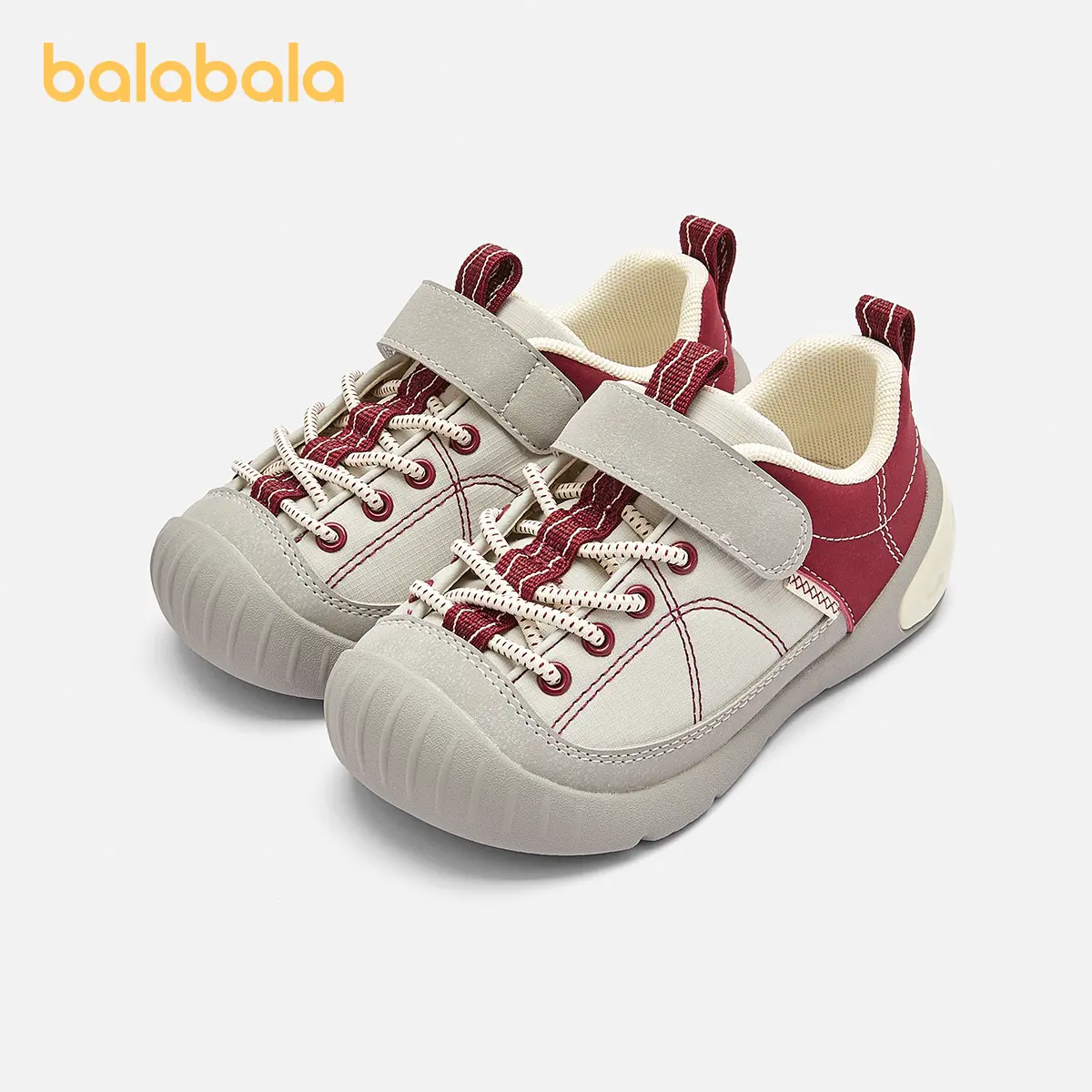 balabala Toddler Walking Shoes, Low Top Soft Soled Trainers with Flexible Fit, Anti-Slip Octopus-Grip Outsole & Easy On-Off Magic-Strap, Low Top Shoes, Soft Soled Shoes