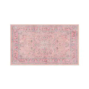Ruggable 3'x5' Washable Bridgerton Debutante's Dream Area Rug Rose