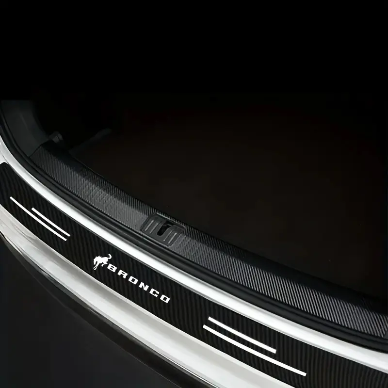 5pcs Carbon Fiber Car Sticker, Car Decals, Car Vehicle Decoration, Car Door Protective Strip for Ford Bronco, Durable Automotive Accessories, Easy Installation, Car Decorations