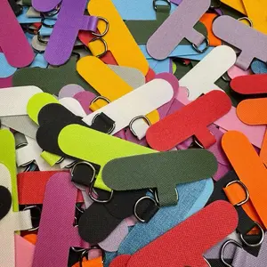 (AC7) 25pc - Phone Tab for Phone Charms - Assorted Colors with Loop Attachment, Ideal for Cellphone and Smartphone Use