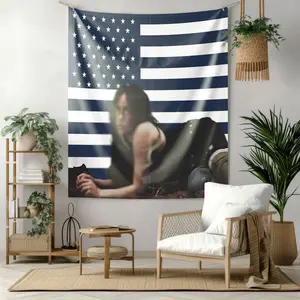 Tapestry Gift for Female Fans American Flag 3x5 Ft Tapestry for Dormitories Living Rooms Bedrooms Patriotic Custom Flag