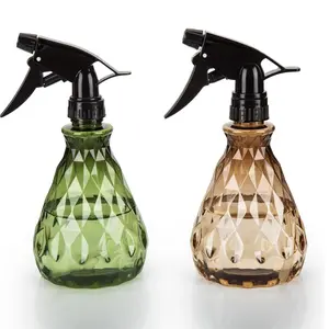 2Pcs Spray Bottles 500 ml/17 oz Empty Water Spray Bottles, Plastic Reusable Adjustable Mist Sprayer Squirt Bottles Containers Refillable for Cleaning Solutions, Gardening, Plants (Brownish/Green)- Home Improvement.