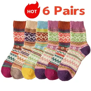 Socks for Women - Stocking Stuffers Gifts for Women - Warm Thick Soft Wool Cozy Crew Socks Christmas Gifts for Woman