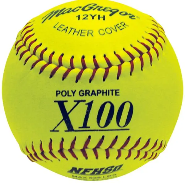 12-in NFHS Approved Fast Pitch Softball with Quality Graphite Components & Protective Cover - 12 Pack